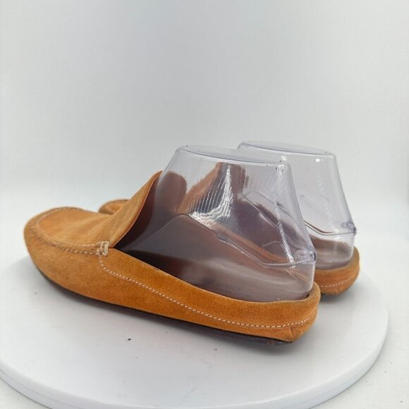 Car Shoe Suede Women Size 6 EU 36.5 Slide Slip On Shoes Brown Marchio Registrato - Picture 7 of 14